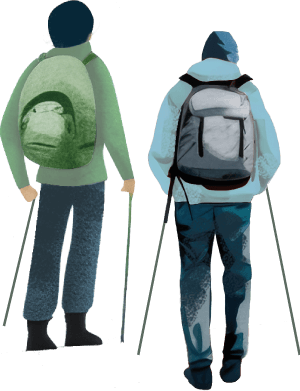 男性2人のイラスト